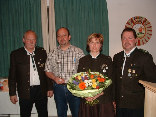 Ehrung f�r Helga und Siefried Schwankner