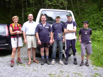 Gruppenfoto vor dem Aufstieg